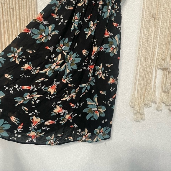 Intimately Free People Jolene Mini Slip dress Black Floral Size M - Picture 5 of 11